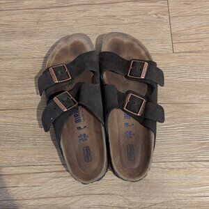 Birkenstock Arizona Brown Slide Sandal (Women)